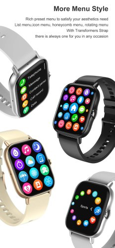 Gazzify S94 Gold Smart Watch Gender: Men