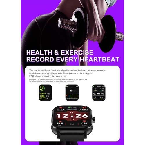Gazzify S35 Plus Smartwatch - Color: Black