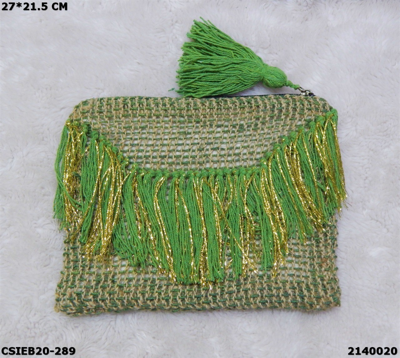 Multi Stylish Jute Cotton Handloom Pouch