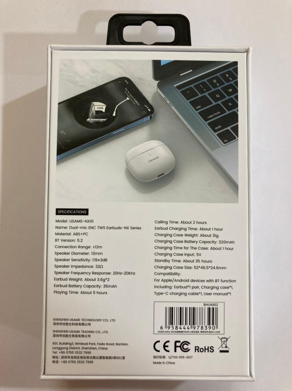 Usams Nx-10 Bluetooth Earbuds