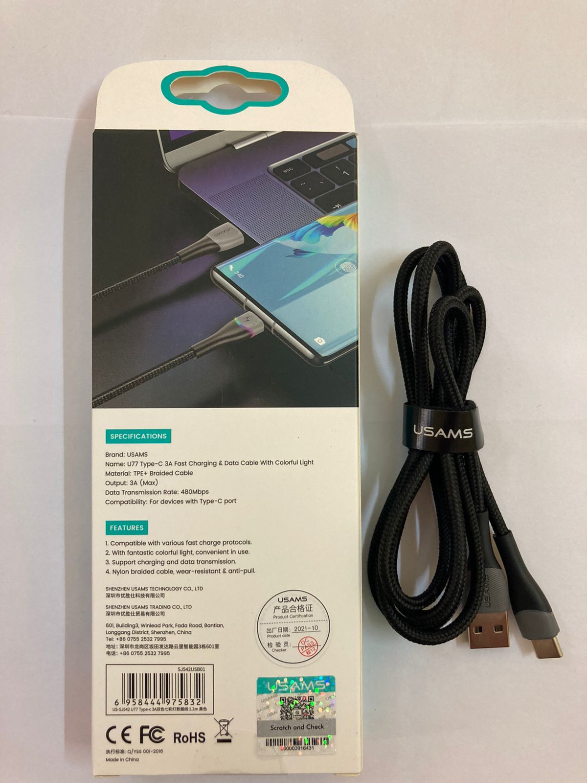Usams Sj542 Type - C Data Cable