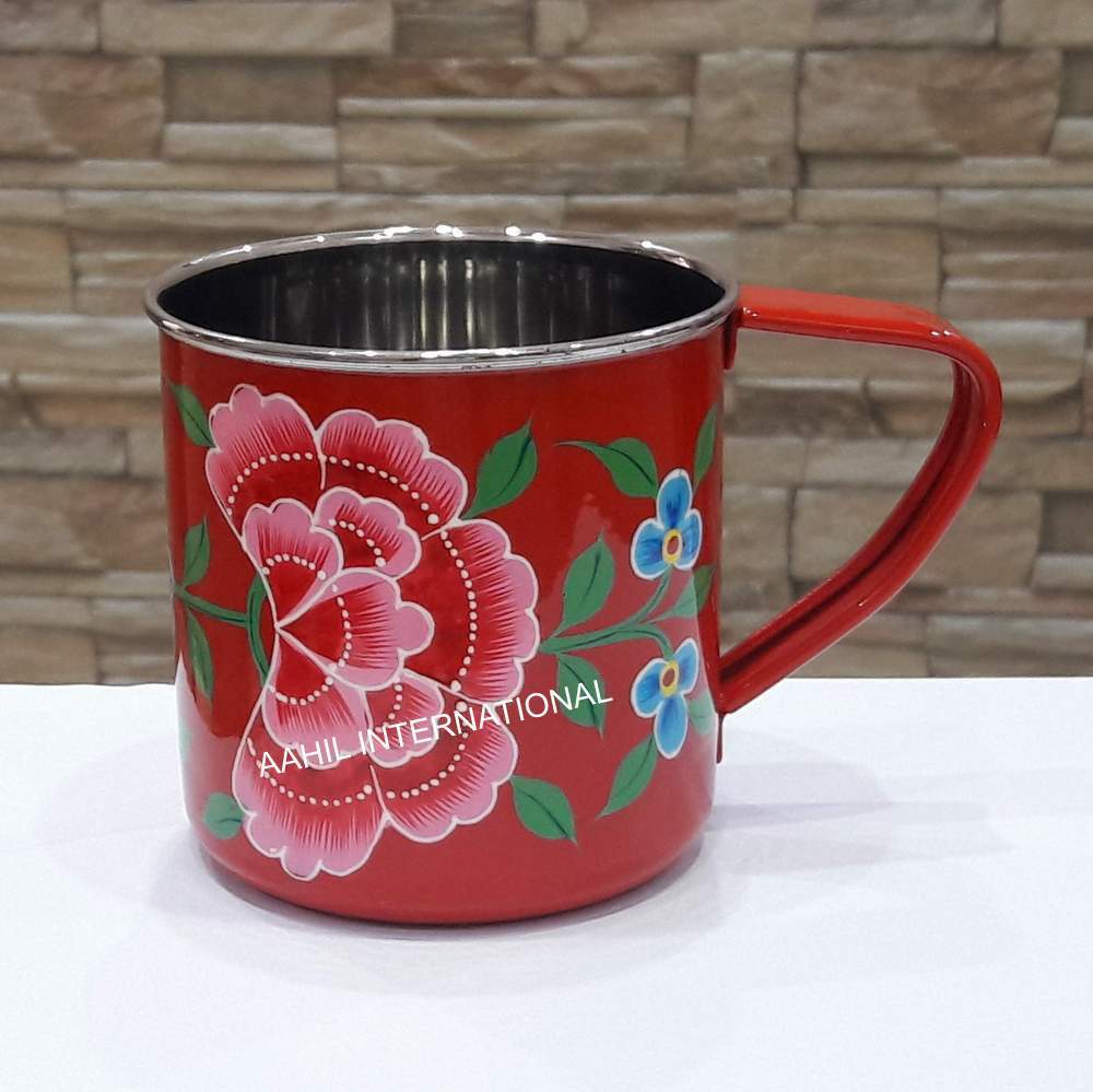 Customize Hand Painted Enamel Mug