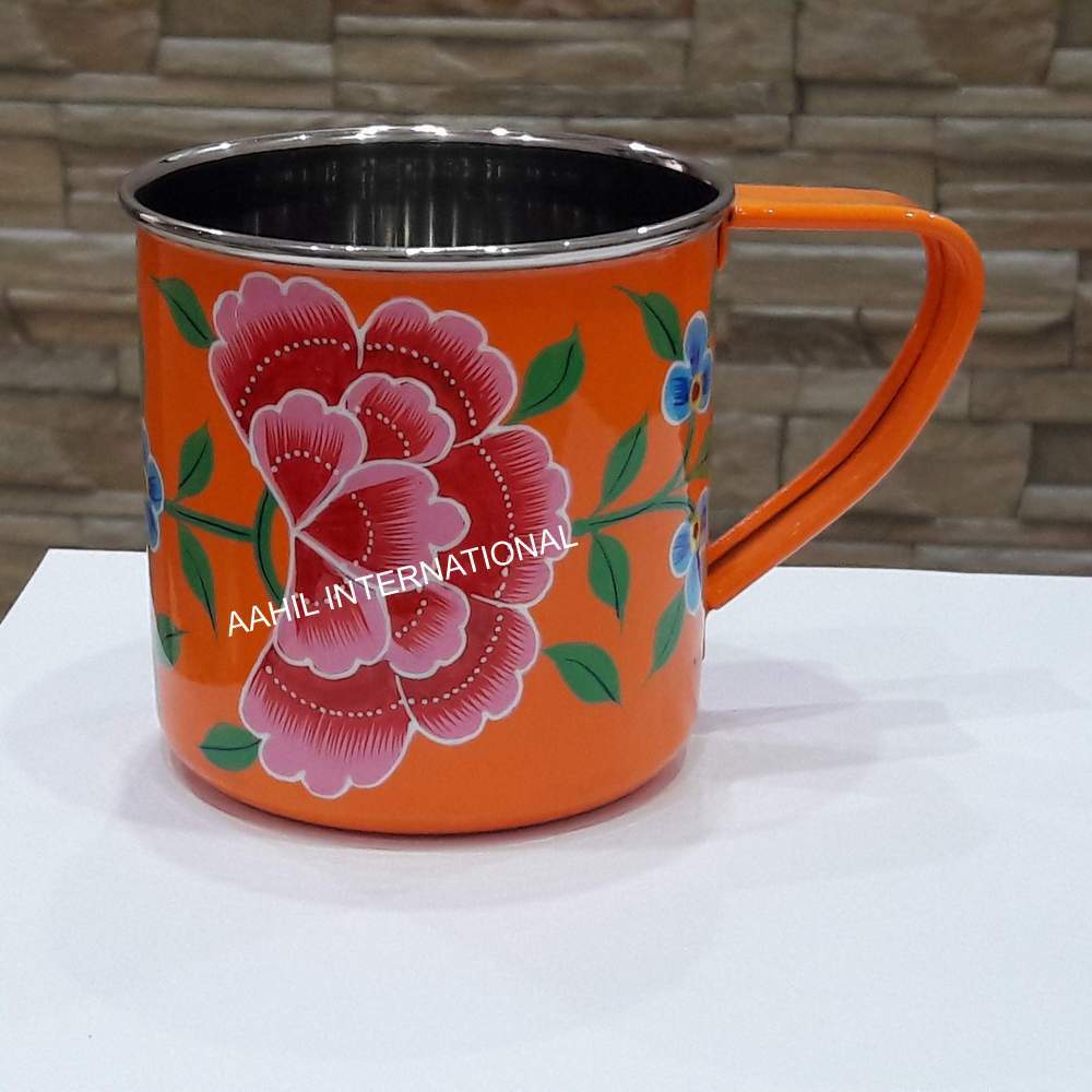 Customize Hand Painted Enamel Mug