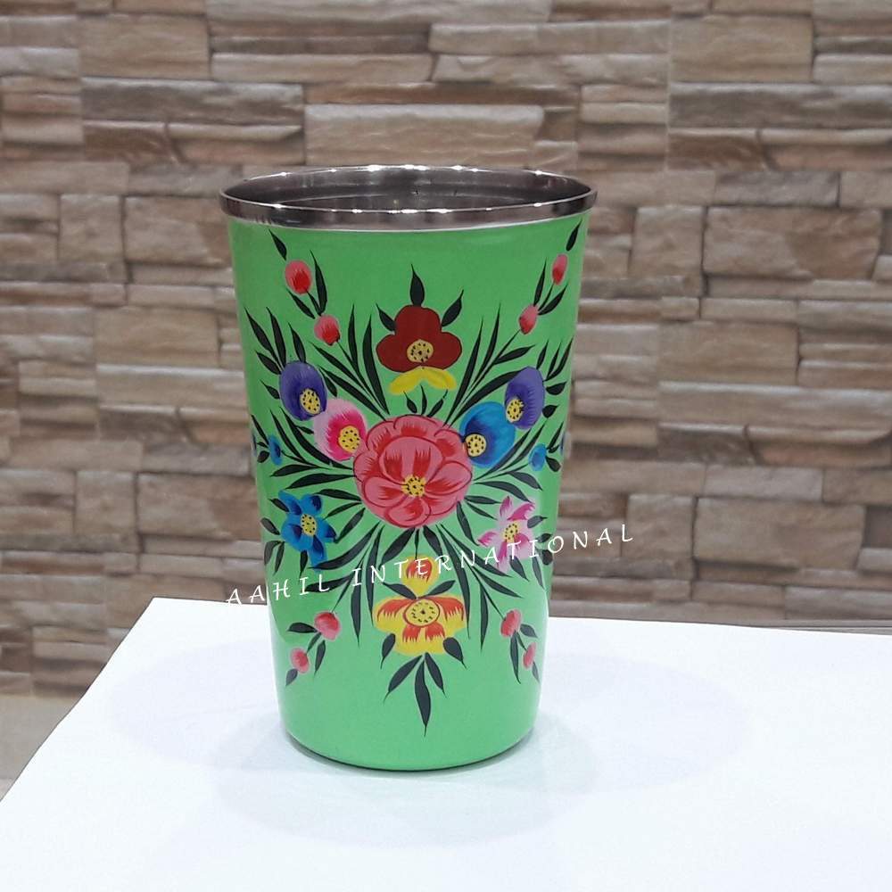 Hand Painted Enamel Tumbler