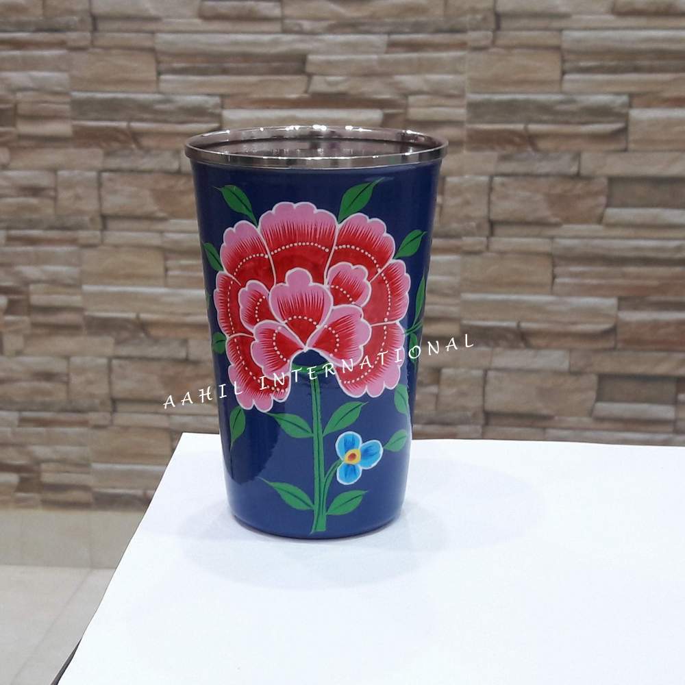 Hand Painted Enamel Tumbler