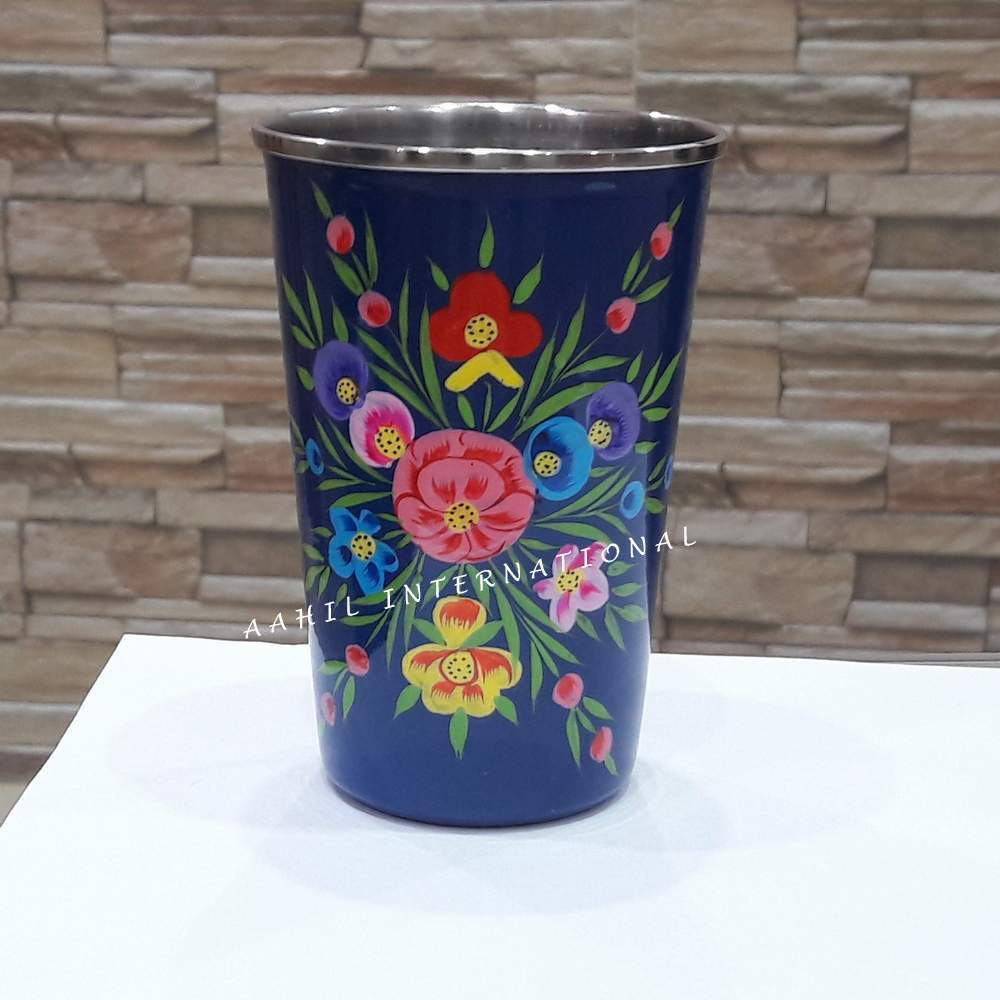 Hand Painted Enamel Tumbler