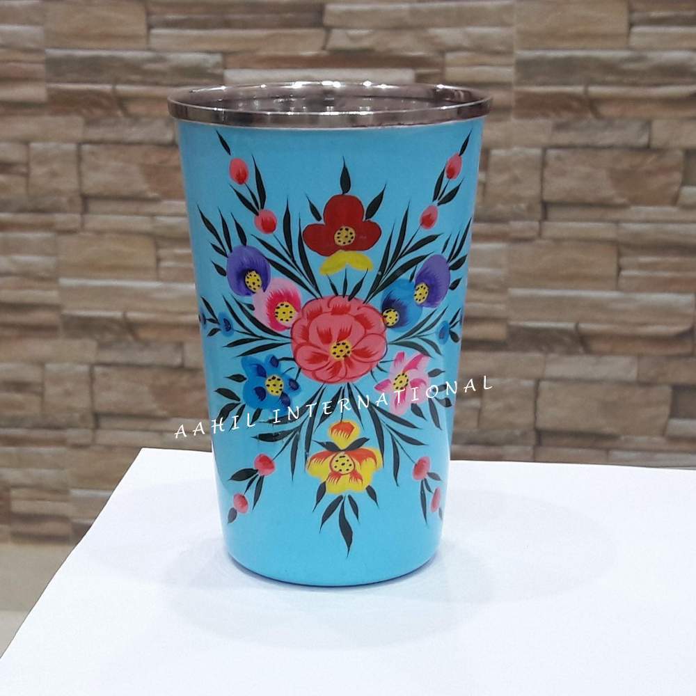 Hand Painted Enamel Tumbler