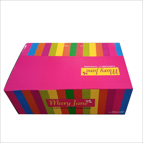 Slipper Packaging Box - Laminated Material, Glossy Lamination Finish | Durable And Stylish Design For Elegant Presentation