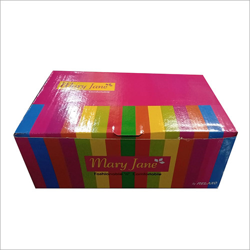 Slipper Packaging Box - Laminated Material, Glossy Lamination Finish | Durable And Stylish Design For Elegant Presentation