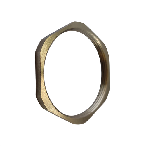 Brass Lock Nut - High-Strength Polished Finish | Designed for Securing Cable Conduit & Gland with Smooth Edges, Accurate Spiral Threads, Hexagonal Shape