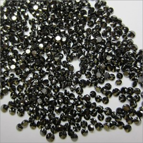 1.80Mm To 2.50Mm Size Real Round Black Treated Loose Diamonds Very Good