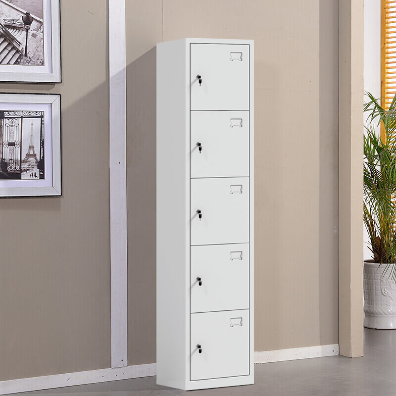 Powder Coating Hot Sale Steel Furniture 5 Doors School Hospital Gym Stroage Cabinet Steel Locker