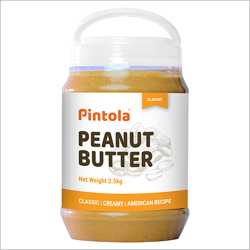 2.5 किलो. पिंटोला क्लासिक क्रीमी पीनट बटर पैकेजिंग: बोतल