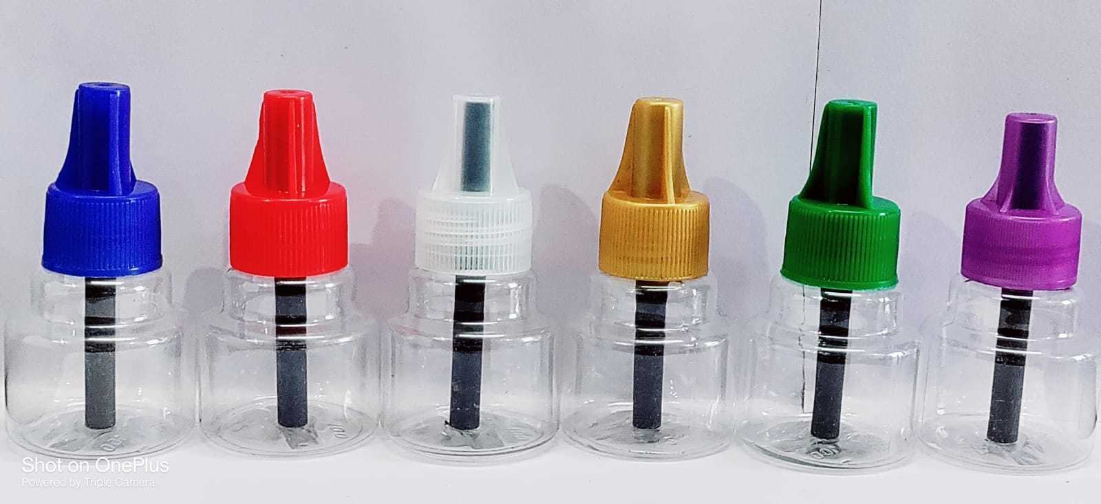 Mosquito Empty Bottle - Eco-friendly Pet Material, 12 Mm, Round And Pyramid Shapes, Natural And Blue Colors | Durable, Corrosion-resistant, Reusable Design For Anti-mosquito Liquid