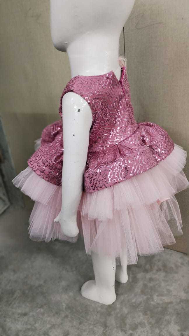 Sequins And Net Party Wear Dress