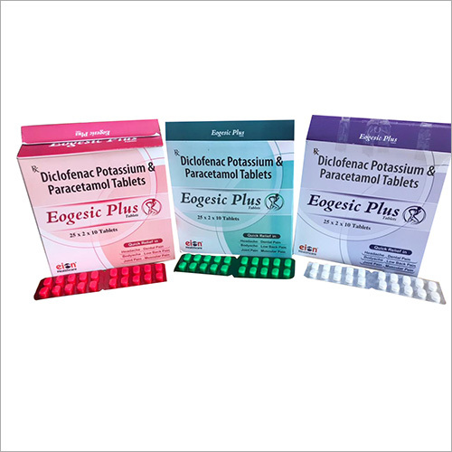Diclofenac Potassium And Paracetamol Tablet General Medicines
