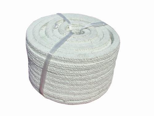 Asbestos Rope - Fiber, Round Shape, 1 to 40 Millimeter Thickness, White Color, Working Temperature 400°C | Optimum Strength, High Flexibility, Excellent Grip, Durability