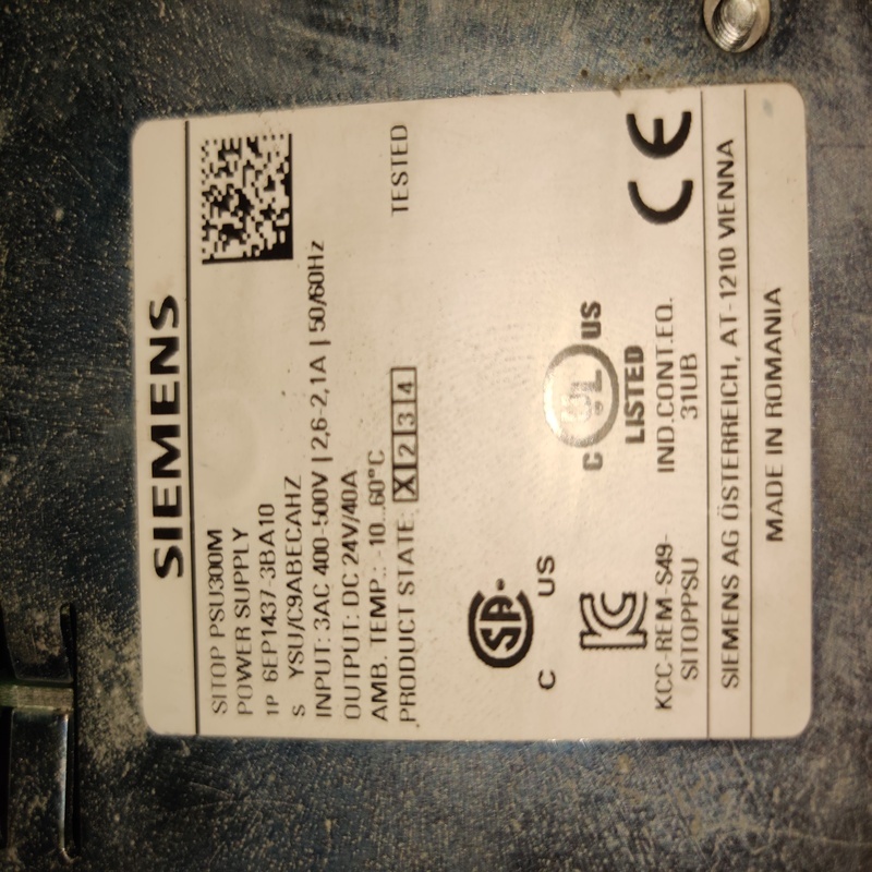 Siemens 6ep1437-3ba10 Power Supply