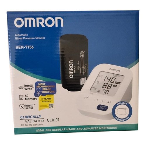 Hem7156Omron रक्त दबाव मॉनिटर - सफेद