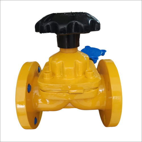 Rubber Diaphragm Valve - High Grade Rubber Material | Industrial Application, Manual Power Operation, Long Lasting Durability