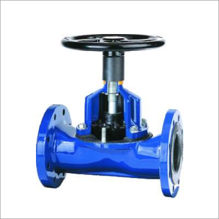 Straight Through Soft Rubber Lined Diaphragm Valve Application: Industrial