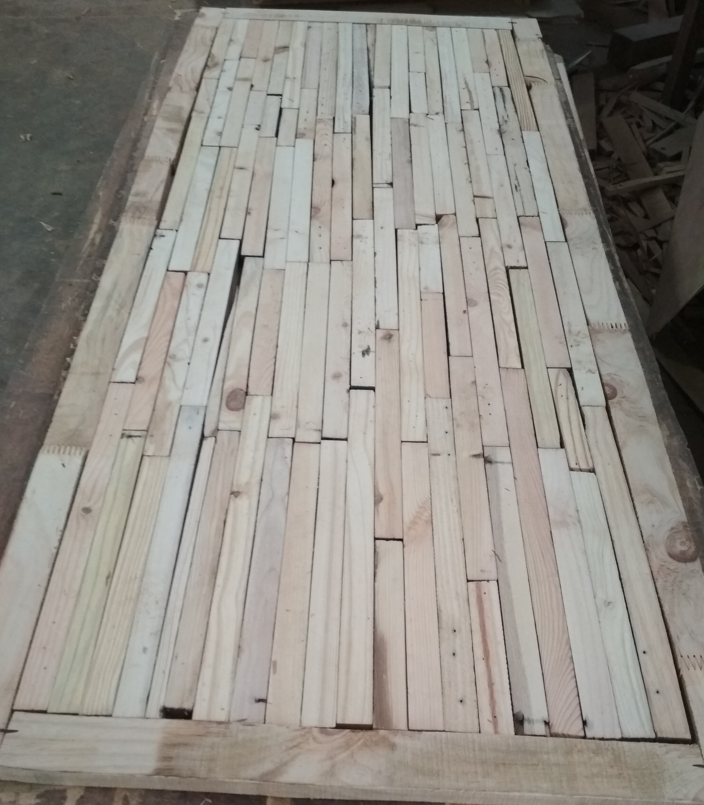 Pine Flush Door - 30 Mm Solid Wood 78x32 Inch Size Brown Color | Frame Material: Solid Wood Border Material: Teak Wood Thickness: 30 Mm