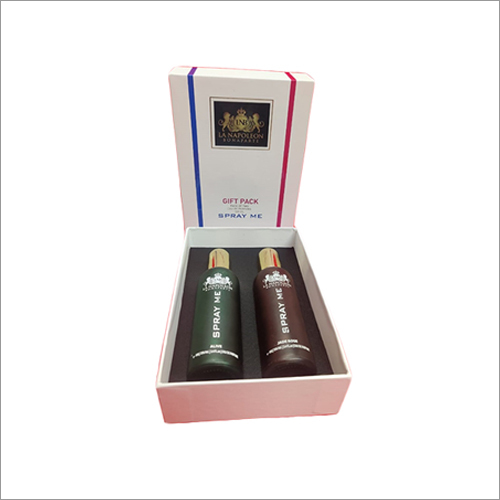 Designed Perfume Box - Laminated Material, Different Sizes Available - Pink Color, Glossy Lamination Finish for Household Use