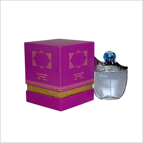Stylish Perfume Box - Paper Material, Square Shape, Pink Color with Printed Pattern | Warranty Included for Household Use