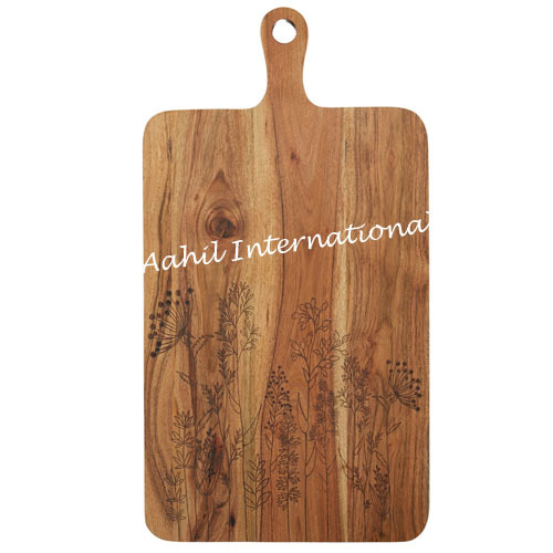 Wooden Chopping Board - Natural Finish, Customizable Sizes Available, Modern Style With Enhanced Durability And Elegant Design