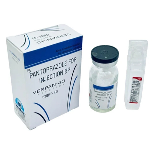 Pantoprazole 40mg Injection - 40mg Vial, Intramuscular Route | Acid Reduction, Effective Treatment, Fast Relief, Improves Digestion, Oesophagus Healing