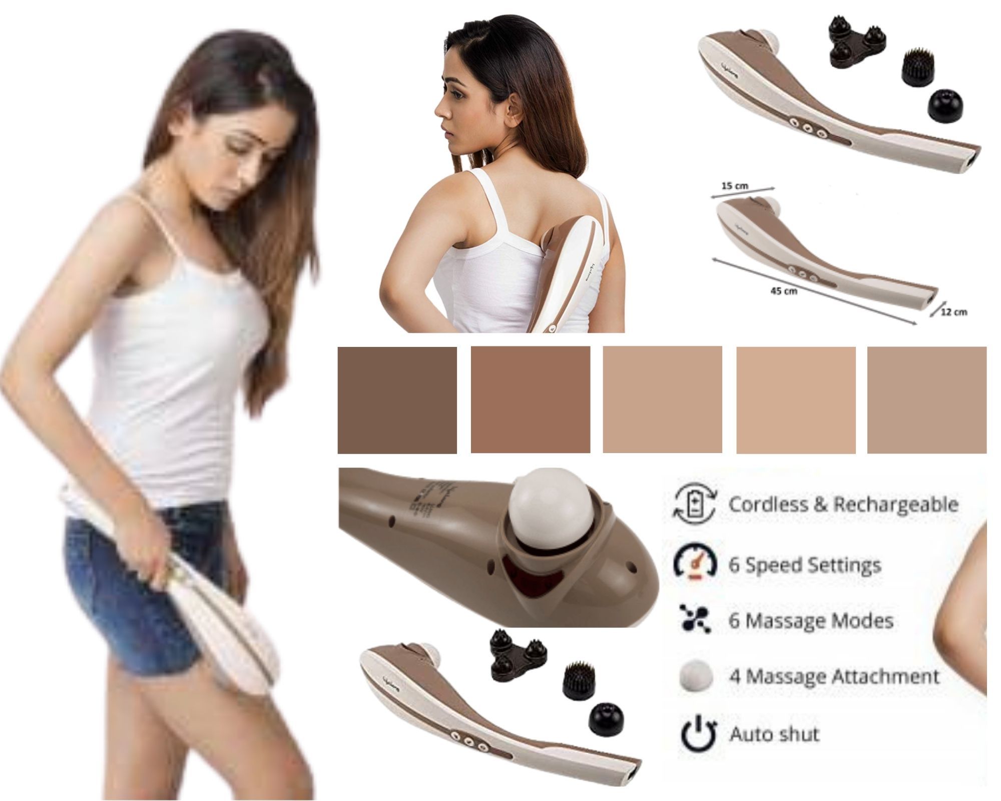Relaxes Brain Rechargeable Body Massager