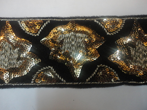 Black Jacquard Trims