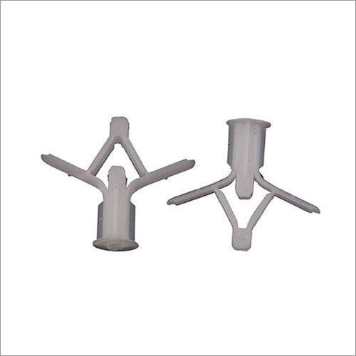White Nylon Butterfly Wall Plugs