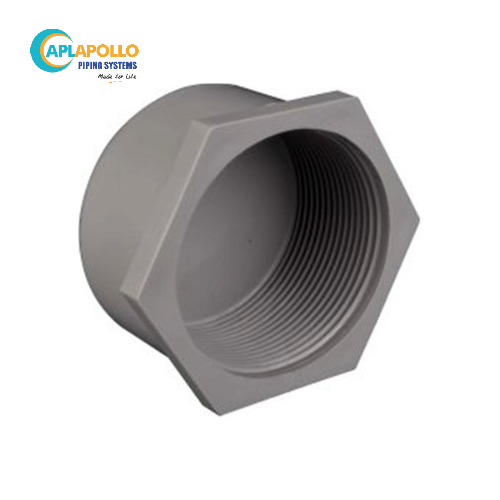 Gray Apl Apollo Agri End Cap Threaded