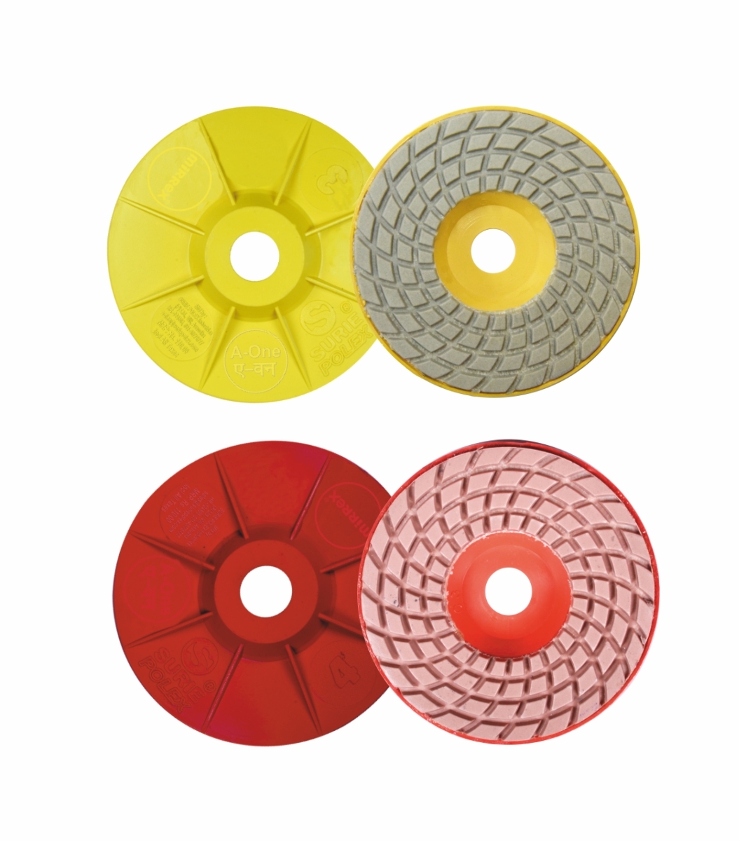 Mirrex Floor Polish Pad - Diamond Polishing Pads For Granite, Marble, Concrete | Flexible Design For Enhanced Surface Polishing And Versatile Application