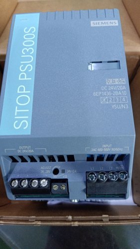 Sitop Psu300s,20a 3phase 24vdc,simens Smpsinput 3ac 400-500v, Output 20a-24vdc