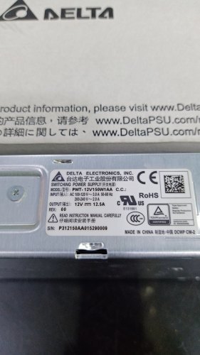 पीएमटी-12V150W1AA, डेल्टा एसएमपीएस 12.5A, 150W 12VDC