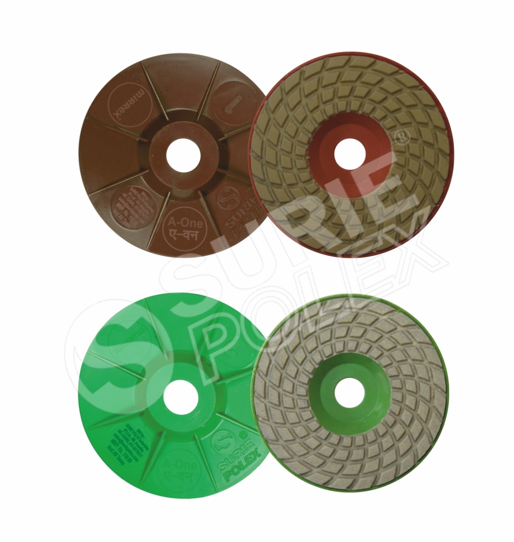 Mirrex Floor Polish Pad - Diamond Polishing Pads For Granite, Marble, Concrete | Flexible Design For Enhanced Surface Polishing And Versatile Application