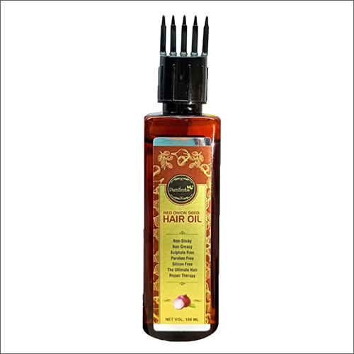Red Onion Seed Hair Oil - 100ml | Boosts Hair Growth, Reduces Hair Fall, Straightens Hair