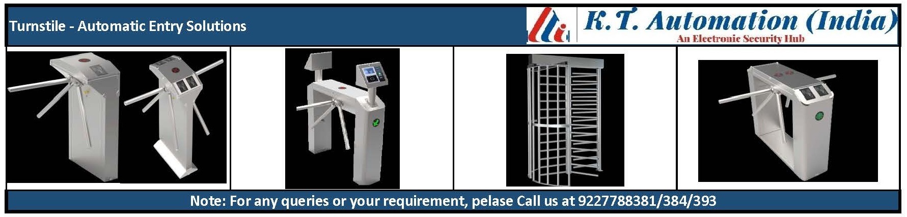 Silver Tripod Turnstile- Ts1000d Series