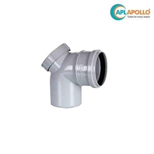 Gray Apollo Upvc 87.5 Degree Bend Ring Fit (With Door)