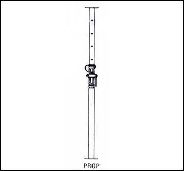 Slab Decking Arrangements - Adjustable Telescopic Prop