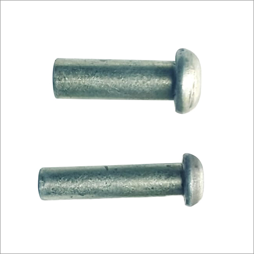 Round Head Rivets - Metal, Polished Finish | Industrial Application, Durable Performance