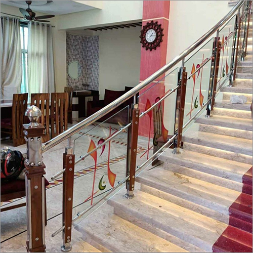 Ss Hand Railing - Stainless Steel 304, Customized Size, Silver Color, Corrosion Resistant | Hand Railing, Powder Coated Surface Treatment