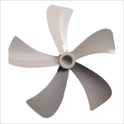 16 Inch Abs Air Cooler Fan Blades - White, Plastic Material, 5 Blades, Floor Installation, Electrical Power Source