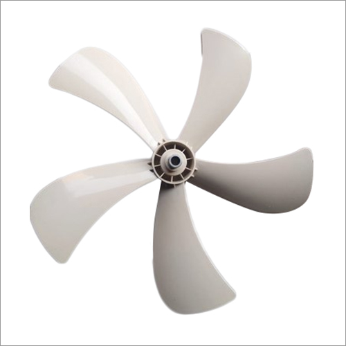 16 Inch Abs Air Cooler Fan Blades - White, Plastic Material, 5 Blades, Floor Installation, Electrical Power Source