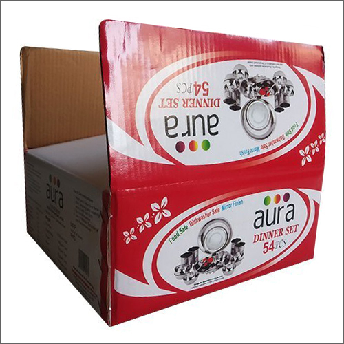Multicolor Printed Corrugated Box - Corrugated Material, Customized Sizes, Square Shape | High Dimensional Stability, Impact Resistant Design