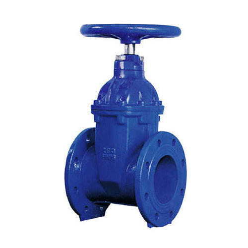 Sluice Valve - Cast Iron, 100x150x1000 Cm, Black | Manual Operation, Wedge-shaped Design, Flanged Ends, Non-rising Stem, Leak-tight Performance