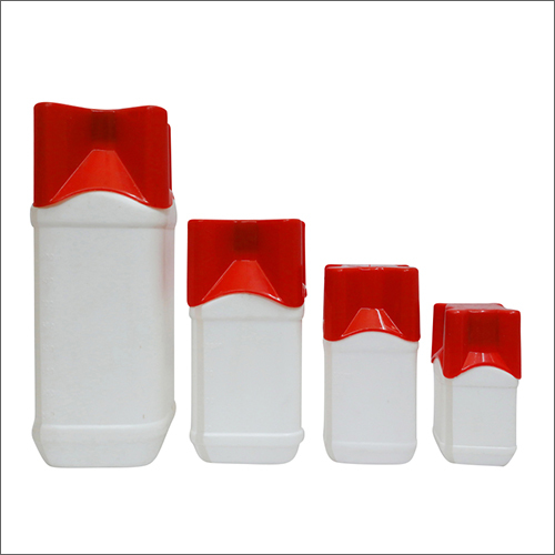 प्लास्टिक एचडीपीई स्क्वायर बोतलें