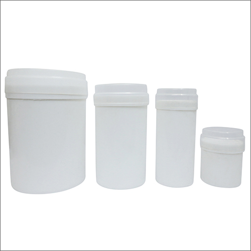 प्लास्टिक व्हाइट एचडीपीई जार